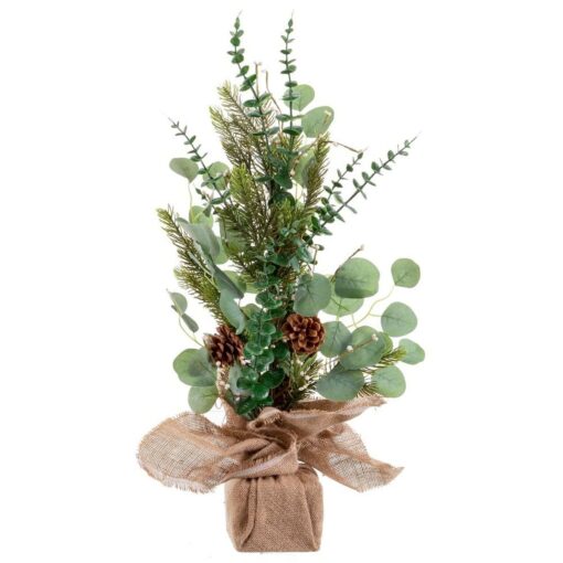 Adorno Natalício Verde Natural Plástico Fibra Abacaxis 63,5 cm - Image 4
