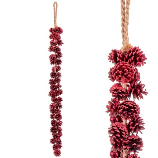 Adorno Natalício Vermelho Abacaxis 110 cm - Image 3