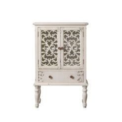 Armário SHABBY CHIC 71 x 40 x 111 cm Branco Madeira de abeto Madeira MDF