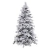 Árvore de Natal Branco Verde PVC Metal Polietileno 210 cm