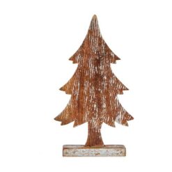 Árvore de Natal Castanho 5 x 39 x 21 cm Prateado Madeira
