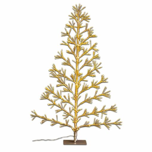 Árvore de Natal Dourado Metal Plástico 120 cm