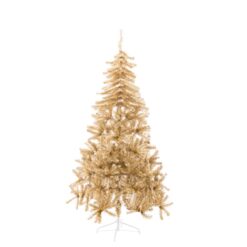 Árvore de Natal Dourado Metal Plástico 180 cm