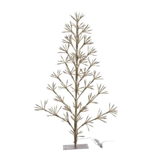 Árvore de Natal Dourado Metal Plástico 90 cm