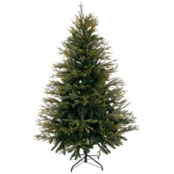 Árvore de Natal Verde PVC Polietileno Metal 210 cm