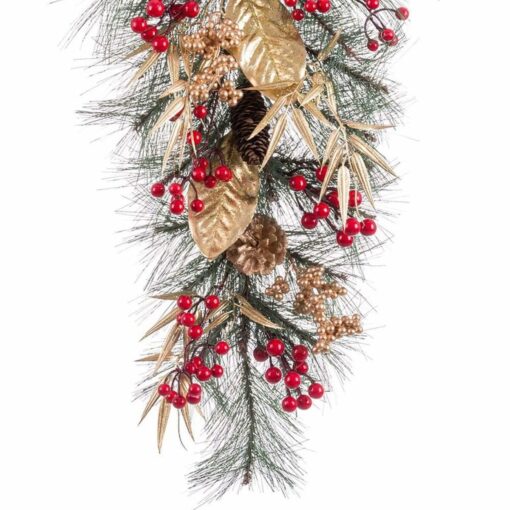Aviso de Porta Natal Multicolor Dourado Plástico 60 cm - Image 2