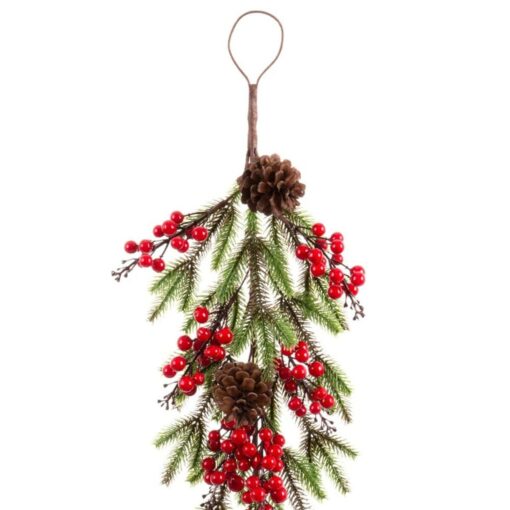 Aviso de Porta Natal Vermelho Multicolor Plástico Foam 60 cm - Image 2