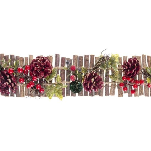 Aviso de Porta Natal Vermelho Multicolor Rotim Plástico Foam Abacaxis 50 x 10 x 6 cm - Image 2