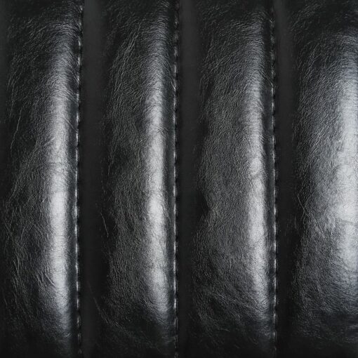 Banqueta 42 x 49 x 88 cm Preto Dourado Metal Poliuretano - Image 6