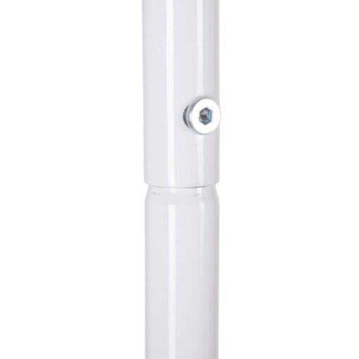 Bengaleiro 81 x 38 x 182 cm Metal Branco - Image 5
