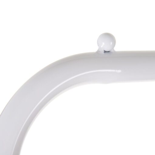 Bengaleiro 81 x 38 x 182 cm Metal Branco - Image 5