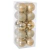 Bolas de Natal Dourado Plástico 6 x 6 x 6 cm (20 Peças) (20 Unidades)