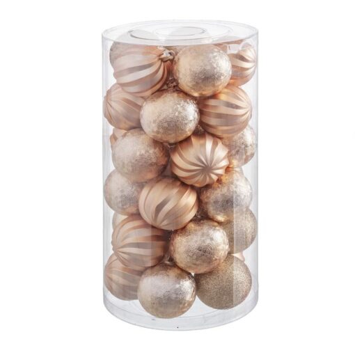 Bolas de Natal Dourado Plástico 6 x 6 x 6 cm (30 Unidades)