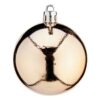 Bolas de Natal Ø 6 cm PVC champagne