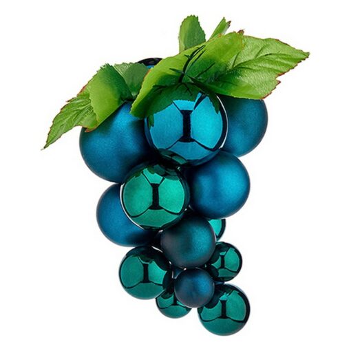 Bolas de Natal Pequeno Uvas Azul Plástico 15 x 15 x 20 cm