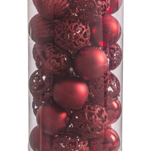 Bolas de Natal Vermelho Plástico 5 x 5 x 5 cm (30 Unidades) - Image 2