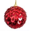 Bolas de Natal Vermelho Plástico Polyfoam 8 x 8 x 8 cm (4 Unidades)