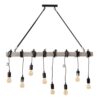 Candeeiro de teto 107 x 5 x 15 cm Preto Metal