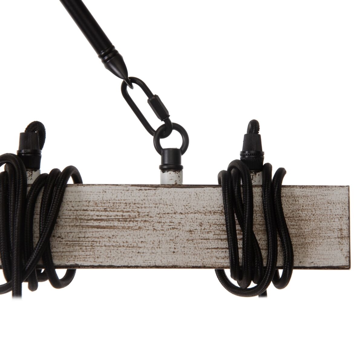 Candeeiro de teto 107 x 5 x 15 cm Preto Metal - Image 4