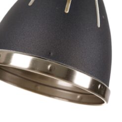 2 x 16 cm Preto Metal industrial