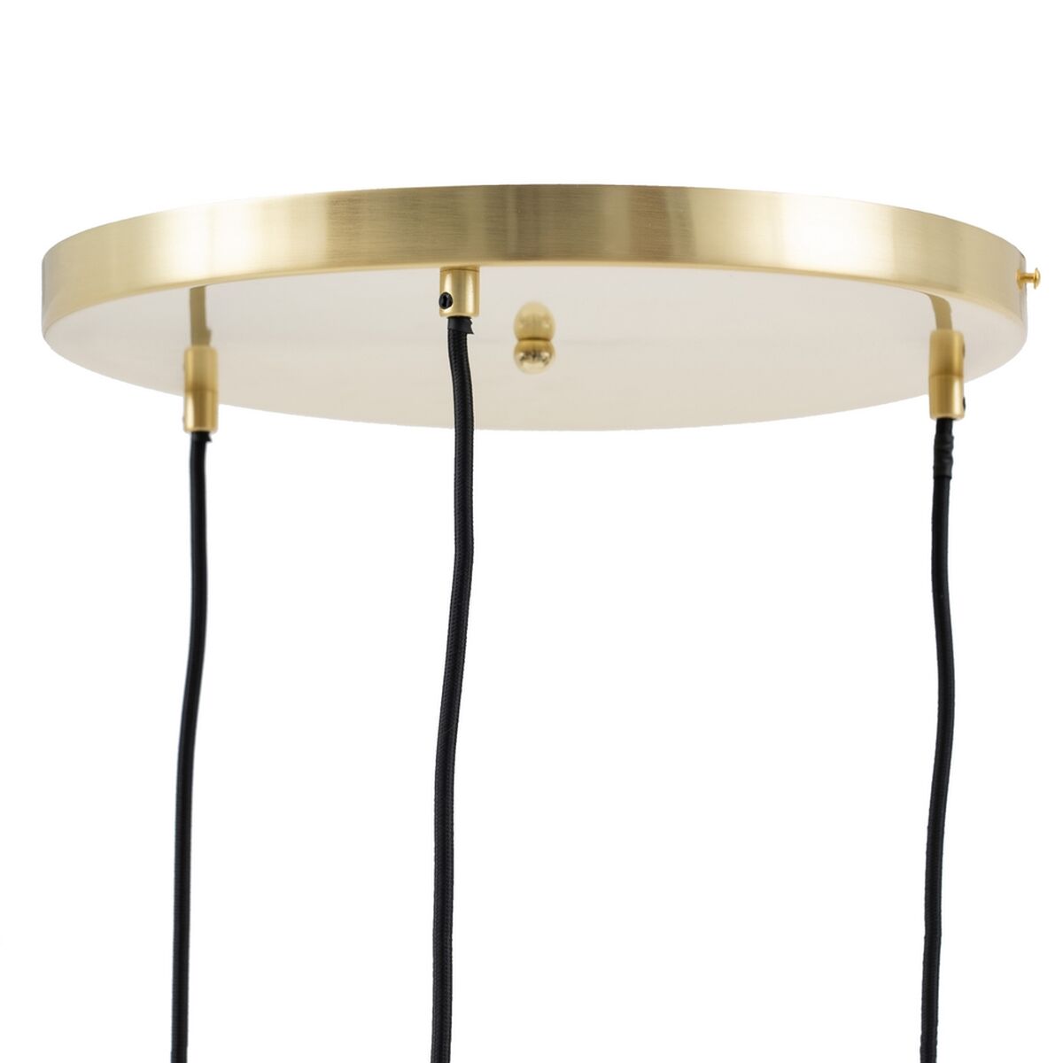 Candeeiro de teto 15 x 15 x 120 cm Cristal Dourado Ferro Ø 15 cm - Image 2