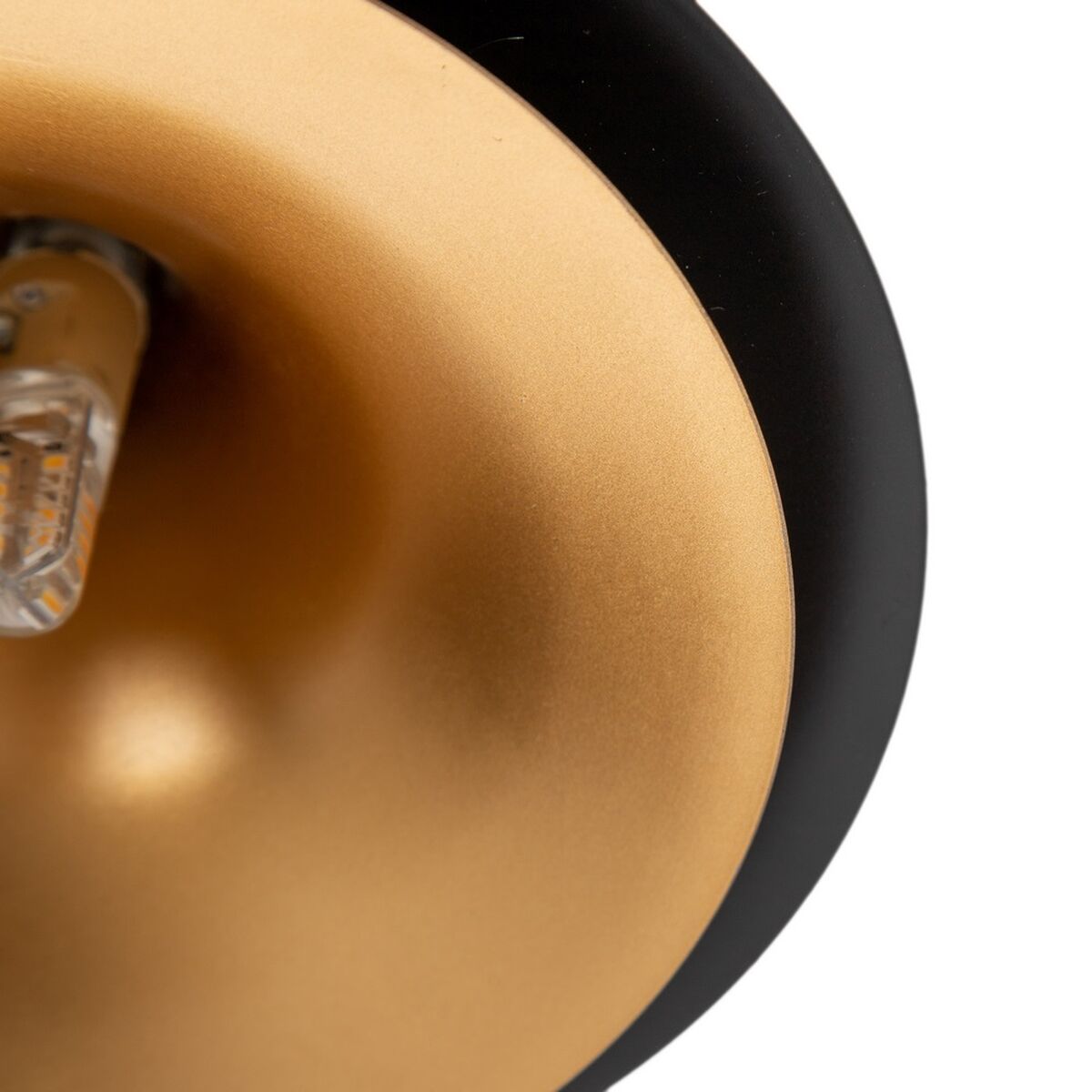 Candeeiro de teto 36 x 36 x 130 cm Preto Dourado Metal Ø 18,5 cm - Image 6