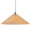 Candeeiro de teto 55 x 55 x 20 cm Natural Bambu