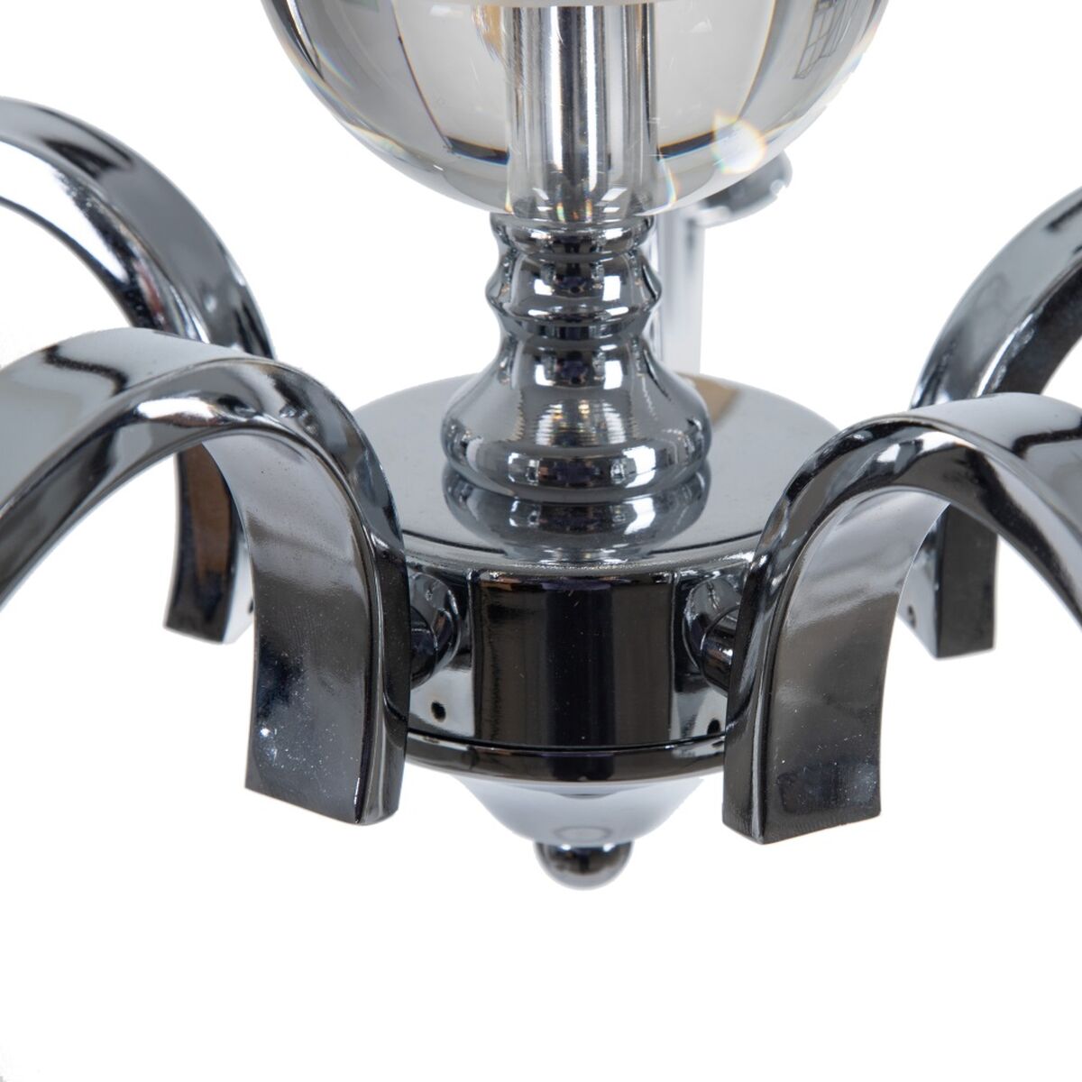 Candeeiro de teto 63,5 x 60,5 x 91 cm Cristal Metal Prata - Image 6