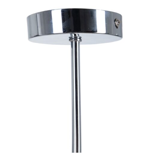 Candeeiro de teto Preto Prateado Linho Metal Ferro 220-240 V 52 x 52 x 45 cm - Image 4