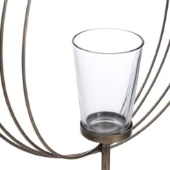 5 cm Cristal Metal Prata