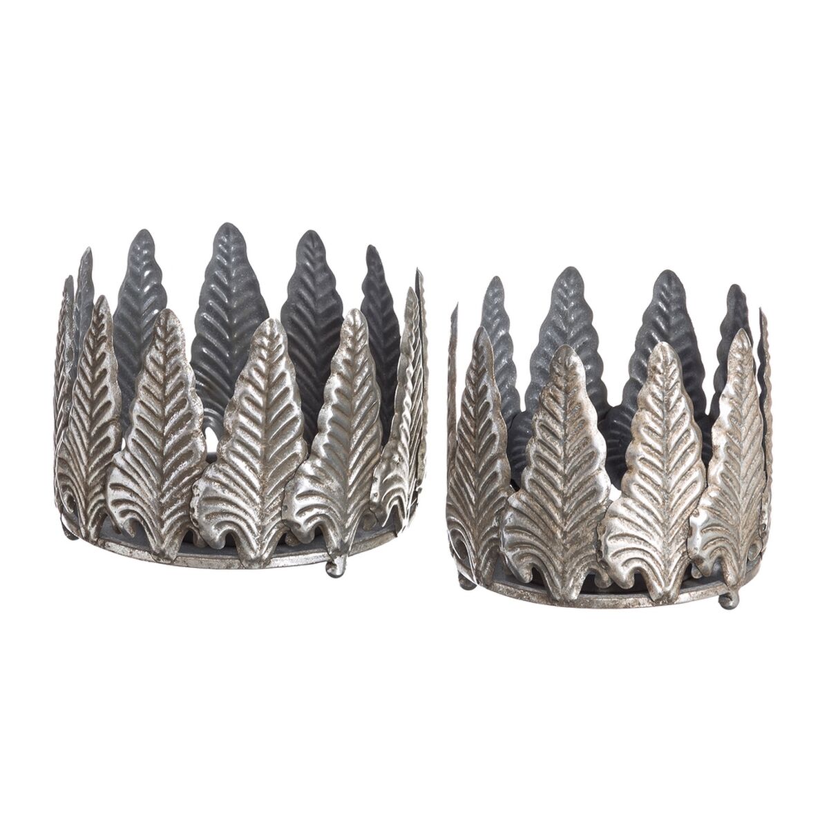 Castiçais Prateado Ferro 20