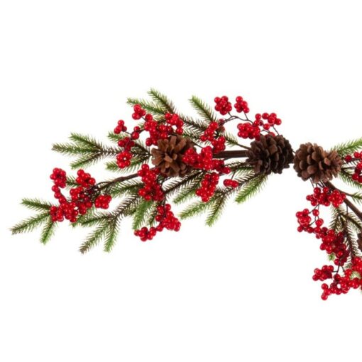 Centro de mesa Natal Vermelho Multicolor Plástico Foam Abacaxis 70 cm - Image 2