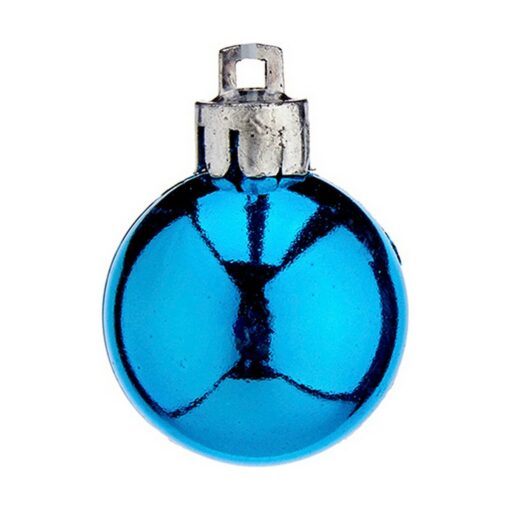 Conjunto de bolas de Natal Ø 3 cm Azul Plástico 12 x 6 x 6 cm (12 Unidades) - Image 2