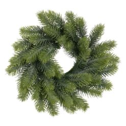 Coroa de Natal Verde PVC 30 x 30 cm