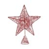 Estrela de Natal Vermelho Aço Plástico
