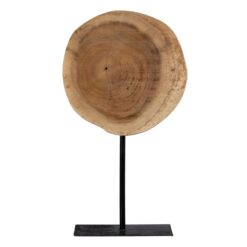 Figura Decorativa 22 x 22 x 39 cm Natural Preto