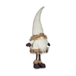 Figura Decorativa Branco Duende 14 x 70 x 22 cm