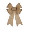 Laço 22 x 38 cm Pontos Adorno Natalício Dourado PVC