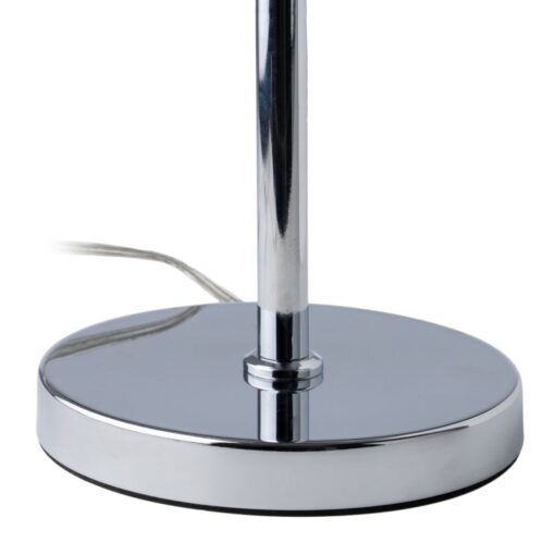Lâmpada LED de Mesa 15 x 15 x 48 cm Cristal Prata Ferro - Image 3