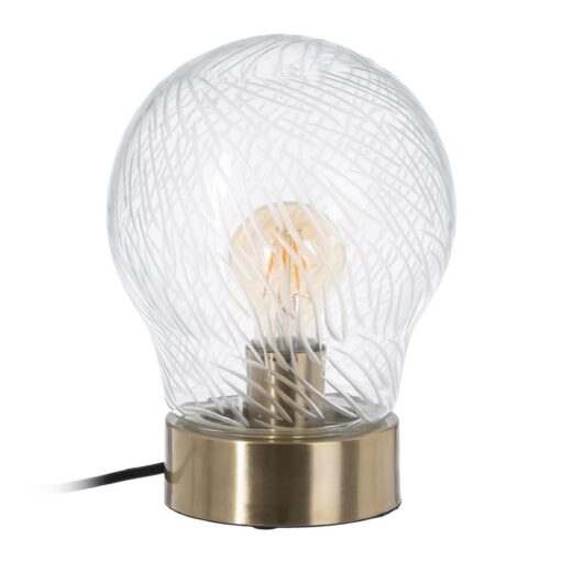 Lâmpada de mesa Cristal Metal 18 x 18 x 25 cm
