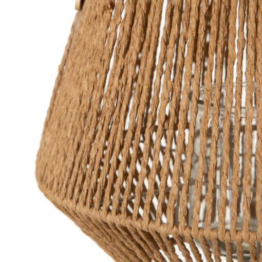 Lanterna 33 x 33 x 27 cm Castiçais Natural Fibra natural - Image 3