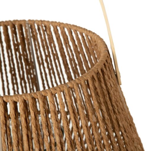 Lanterna 33 x 33 x 27 cm Castiçais Natural Fibra natural - Image 4