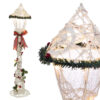 Lanterna LED Natal Branco Multicolor Metal 16 x 16 x 71 cm