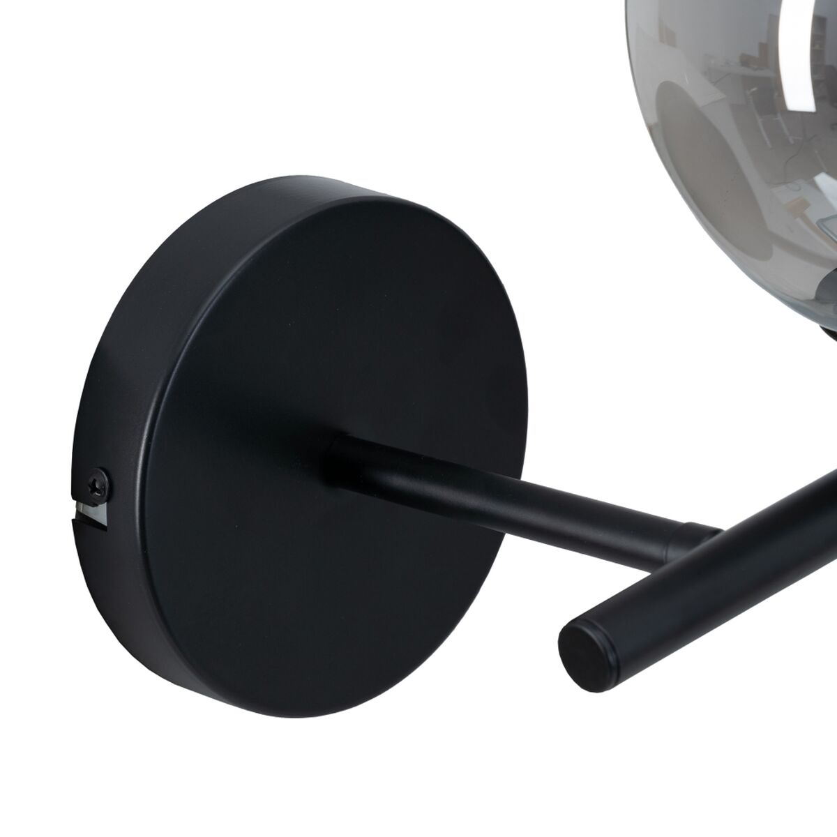 5 x 20 x 20 cm Cristal Preto Metal