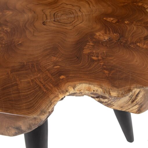 Mesa de apoio Natural Preto Teca 60 x 60 x 50 cm - Image 4