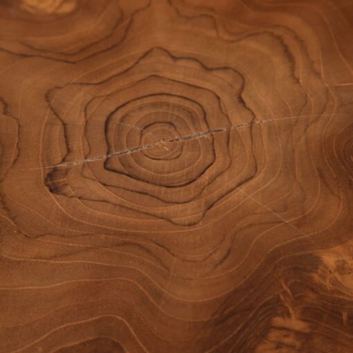 Mesa de apoio Natural Preto Teca 60 x 60 x 50 cm - Image 6