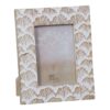 Porta-retratos 21 x 2 x 26 cm Madeira Branco