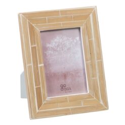 Porta-retratos Bege Bambu Madeira MDF 17 x 1 x 22 cm