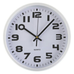 Relógio de Parede Branco Plástico 3