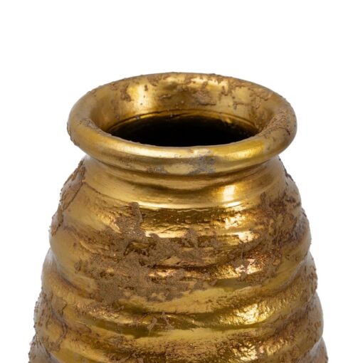 Vaso 16 x 16 x 41,5 cm Cerâmica Dourado - Image 4